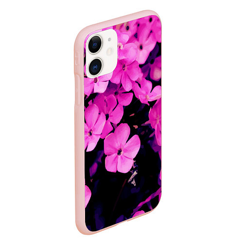 Чехол iPhone 11 матовый Цветочный Альянс! / 3D-Светло-розовый – фото 2