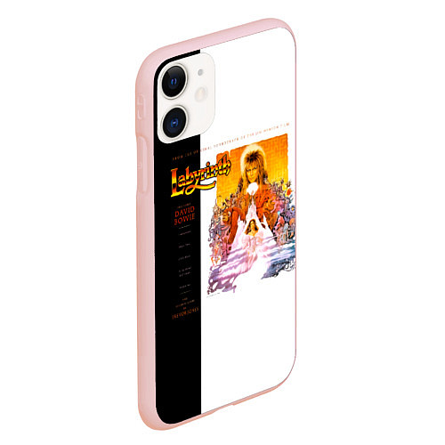 Чехол iPhone 11 матовый Labyrinth - David Bowie / 3D-Светло-розовый – фото 2