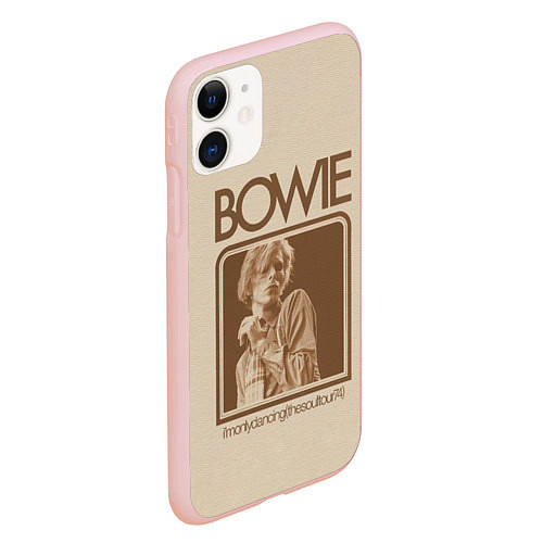 Чехол iPhone 11 матовый Im Only Dancing - David Bowie / 3D-Светло-розовый – фото 2