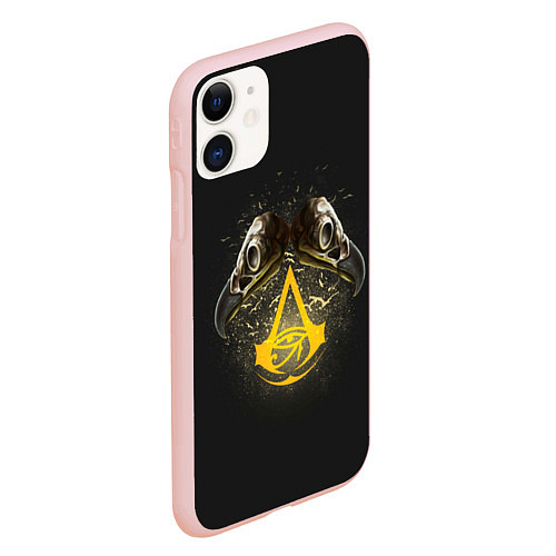 Чехол iPhone 11 матовый Assassins crows / 3D-Светло-розовый – фото 2