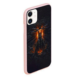 Чехол iPhone 11 матовый Clayman - In Flames, цвет: 3D-светло-розовый — фото 2