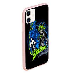 Чехол iPhone 11 матовый Джолин Куджо, JoJos Bizarre Adventure, цвет: 3D-светло-розовый — фото 2