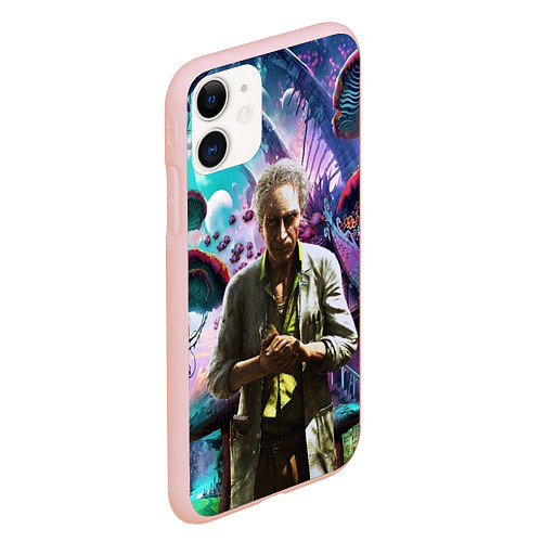 Чехол iPhone 11 матовый MushroomTrip / 3D-Светло-розовый – фото 2