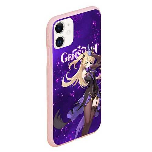 Чехол iPhone 11 матовый ФИШЛЬ FISCHL ЭЛЕКТРО / 3D-Светло-розовый – фото 2