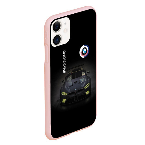 Чехол iPhone 11 матовый Ночь - любимое время суток для Бэхи / 3D-Светло-розовый – фото 2