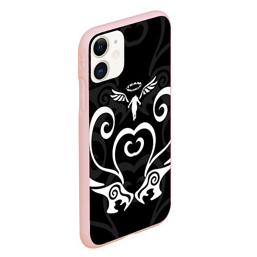 Чехол iPhone 11 матовый TEAM WALHALLA DRAKEN TATTOO TOKYO REVENGERS / 3D-Светло-розовый – фото 2