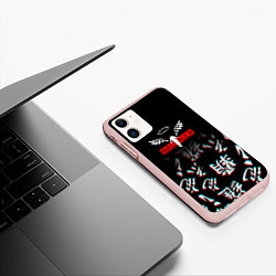 Чехол iPhone 11 матовый Tokyo Revengers Valhalla Glitch, цвет: 3D-светло-розовый — фото 2