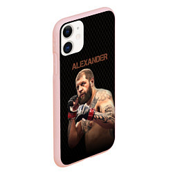 Чехол iPhone 11 матовый Alexander The Grim Reape, цвет: 3D-светло-розовый — фото 2