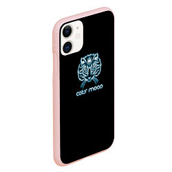 Чехол iPhone 11 матовый Cats mood, цвет: 3D-светло-розовый — фото 2