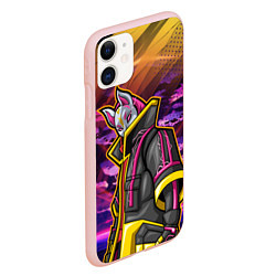 Чехол iPhone 11 матовый Страж в маске, цвет: 3D-светло-розовый — фото 2
