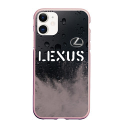 Чехол iPhone 11 матовый LEXUS Lexus - Краски, цвет: 3D-светло-розовый