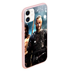 Чехол iPhone 11 матовый Викинги 2022, цвет: 3D-светло-розовый — фото 2