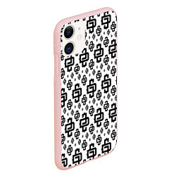 Чехол iPhone 11 матовый White Pattern Dope Camo Dope Street Market, цвет: 3D-светло-розовый — фото 2