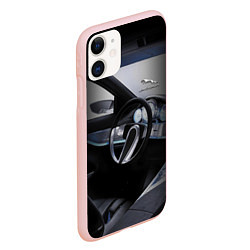 Чехол iPhone 11 матовый Jaguar Salon Prestige!, цвет: 3D-светло-розовый — фото 2