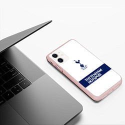 Чехол iPhone 11 матовый Tottenham Тоттенхэм, цвет: 3D-светло-розовый — фото 2