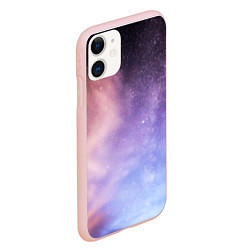 Чехол iPhone 11 матовый Cosmic gradient, цвет: 3D-светло-розовый — фото 2