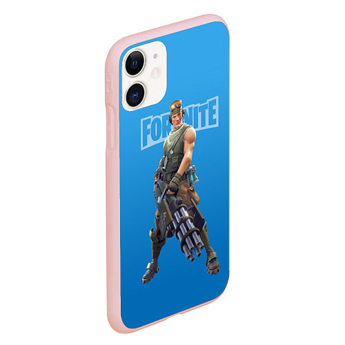 Чехол iPhone 11 матовый Fortnite Recon Scout Video game Разведчик / 3D-Светло-розовый – фото 2
