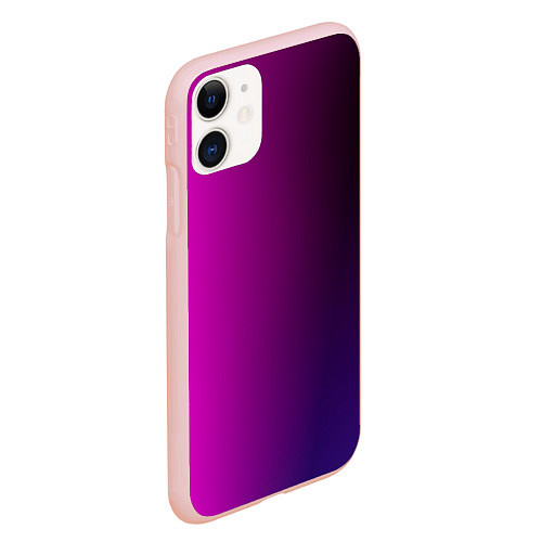 Чехол iPhone 11 матовый VIOLET gradient / 3D-Светло-розовый – фото 2