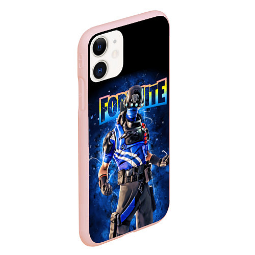 Чехол iPhone 11 матовый Fortnite Carbon Commando Плутон Персонаж Видеоигра / 3D-Светло-розовый – фото 2