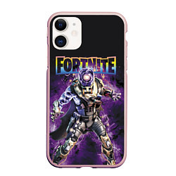 Чехол iPhone 11 матовый Fortnite Циклон Skin, цвет: 3D-светло-розовый