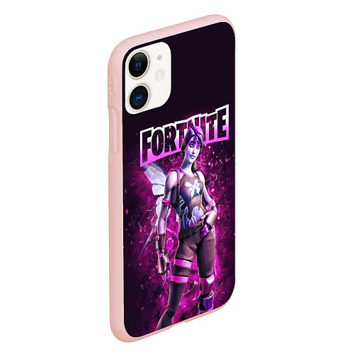 Чехол iPhone 11 матовый Fortnite Dream Character Skin / 3D-Светло-розовый – фото 2