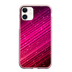 Чехол iPhone 11 матовый Cosmic Radiance, цвет: 3D-светло-розовый