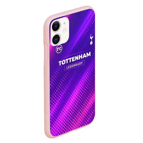 Чехол iPhone 11 матовый Tottenham legendary sport grunge / 3D-Светло-розовый – фото 2