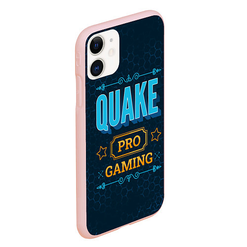 Чехол iPhone 11 матовый Игра Quake: pro gaming / 3D-Светло-розовый – фото 2