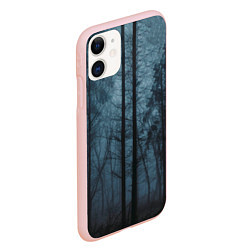 Чехол iPhone 11 матовый Dark-Forest, цвет: 3D-светло-розовый — фото 2