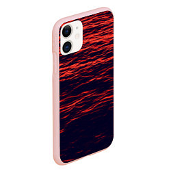 Чехол iPhone 11 матовый Sunset Wave, цвет: 3D-светло-розовый — фото 2