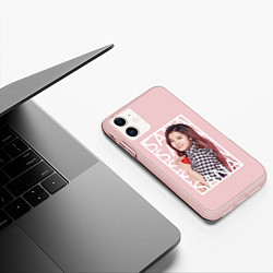 Чехол iPhone 11 матовый Сана Twice, цвет: 3D-светло-розовый — фото 2