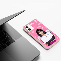 Чехол iPhone 11 матовый Momo, цвет: 3D-светло-розовый — фото 2