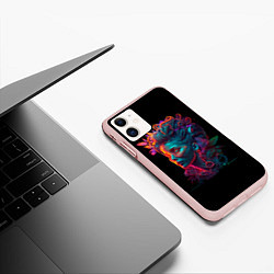 Чехол iPhone 11 матовый The Neon Queen, цвет: 3D-светло-розовый — фото 2