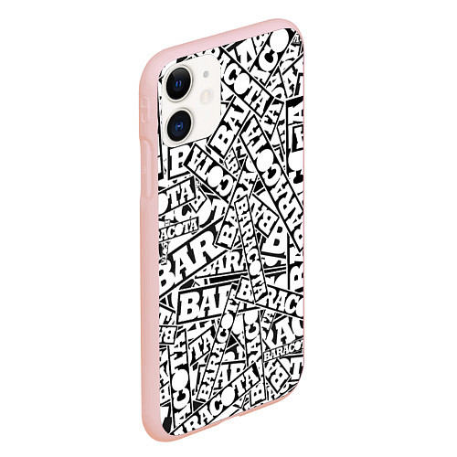 Чехол iPhone 11 матовый Baracota Stickers / 3D-Светло-розовый – фото 2