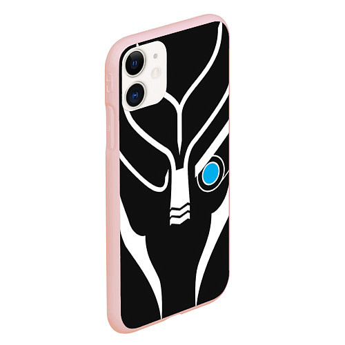 Чехол iPhone 11 матовый Mass Effect Garrus Art / 3D-Светло-розовый – фото 2