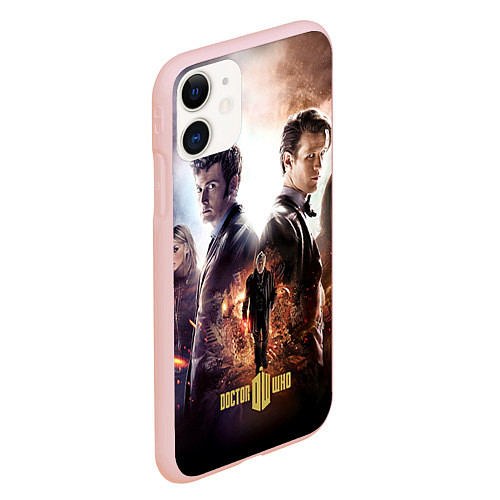 Чехол iPhone 11 матовый Doctor Who: Heritage / 3D-Светло-розовый – фото 2