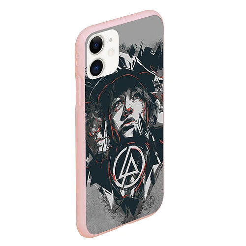 Чехол iPhone 11 матовый Linkin Park: My Style / 3D-Светло-розовый – фото 2