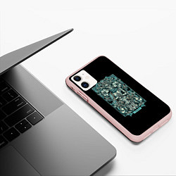 Чехол iPhone 11 матовый Дева, цвет: 3D-светло-розовый — фото 2