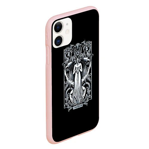 Чехол iPhone 11 матовый Водолей / 3D-Светло-розовый – фото 2