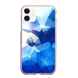 Чехол iPhone 11 матовый Абстракция, цвет: 3D-светло-розовый