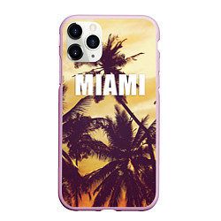 Чехол iPhone 11 Pro матовый MIAMI, цвет: 3D-розовый