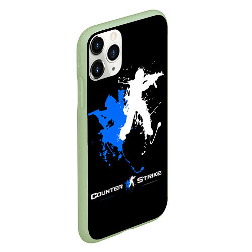 Чехол iPhone 11 Pro матовый Counter-Strike Spray / 3D-Салатовый – фото 2