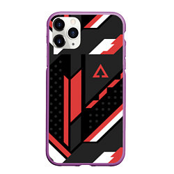 Чехол iPhone 11 Pro матовый CS:GO Cyrex Pattern, цвет: 3D-фиолетовый