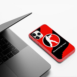 Чехол iPhone 11 Pro матовый CS:GO Red Style, цвет: 3D-красный — фото 2