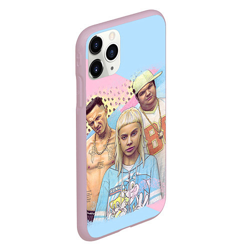 Чехол iPhone 11 Pro матовый Die Antwoord Bang / 3D-Розовый – фото 2