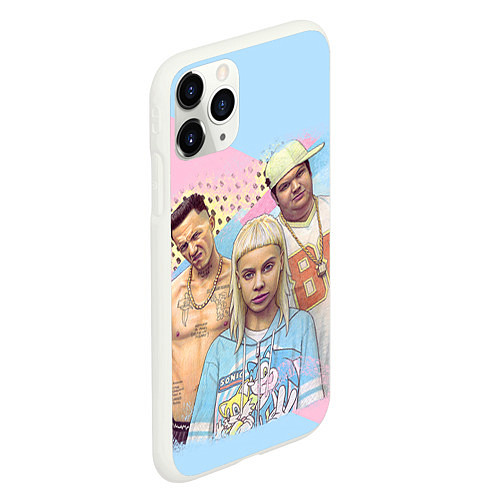 Чехол iPhone 11 Pro матовый Die Antwoord Bang / 3D-Белый – фото 2