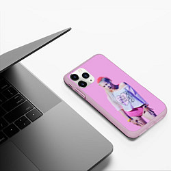 Чехол iPhone 11 Pro матовый Die Antwoord: I will cheat on you, цвет: 3D-розовый — фото 2