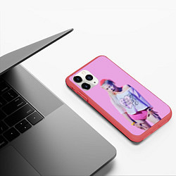 Чехол iPhone 11 Pro матовый Die Antwoord: I will cheat on you, цвет: 3D-красный — фото 2