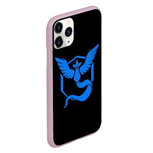 Чехол iPhone 11 Pro матовый Pokemon Blue Team / 3D-Розовый – фото 2