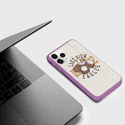 Чехол iPhone 11 Pro матовый Team t-shirt 6, цвет: 3D-фиолетовый — фото 2